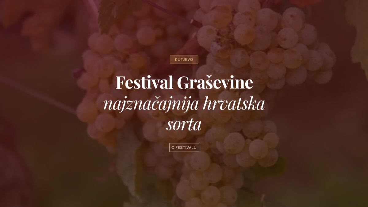 Snimka zaslona — Festival Graševine